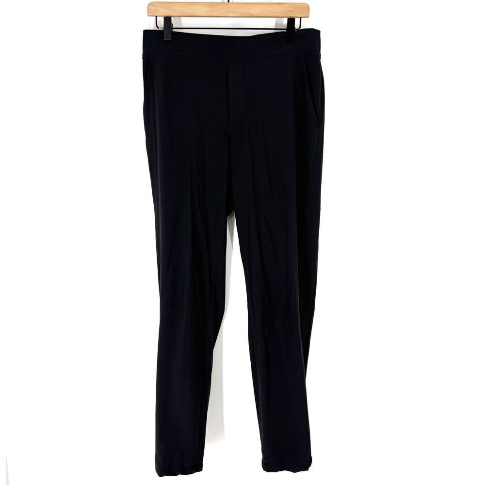 Athleta Brooklyn Ankle Pants Size 8 Tall Womens Black Travel Active Outdoors